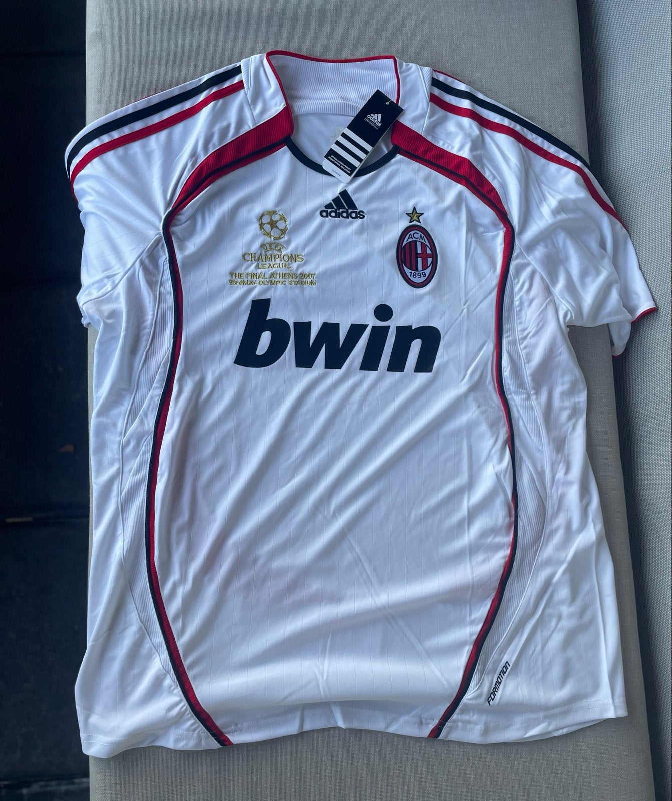 AC Milan Adidas Champions League Final 2007 Shirt XXL, Wit, Nieuw, Overige maten, Ophalen of Verzenden