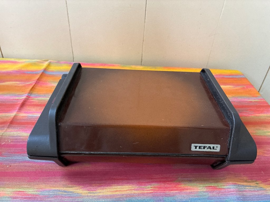 Tostiapparaat tosti ijzer Tefal retro!, Ophalen, Uitneembare platen, Zo goed als nieuw