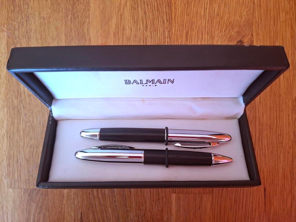 Balmain Paris balpennen set in doosje, Ophalen of Verzenden