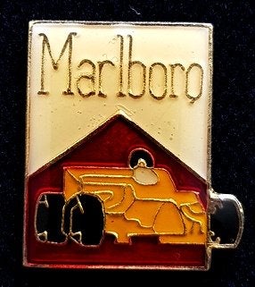 Marlboro racewagen pin- epoxy, Verzenden, Nieuw, Sport, Speldje of Pin