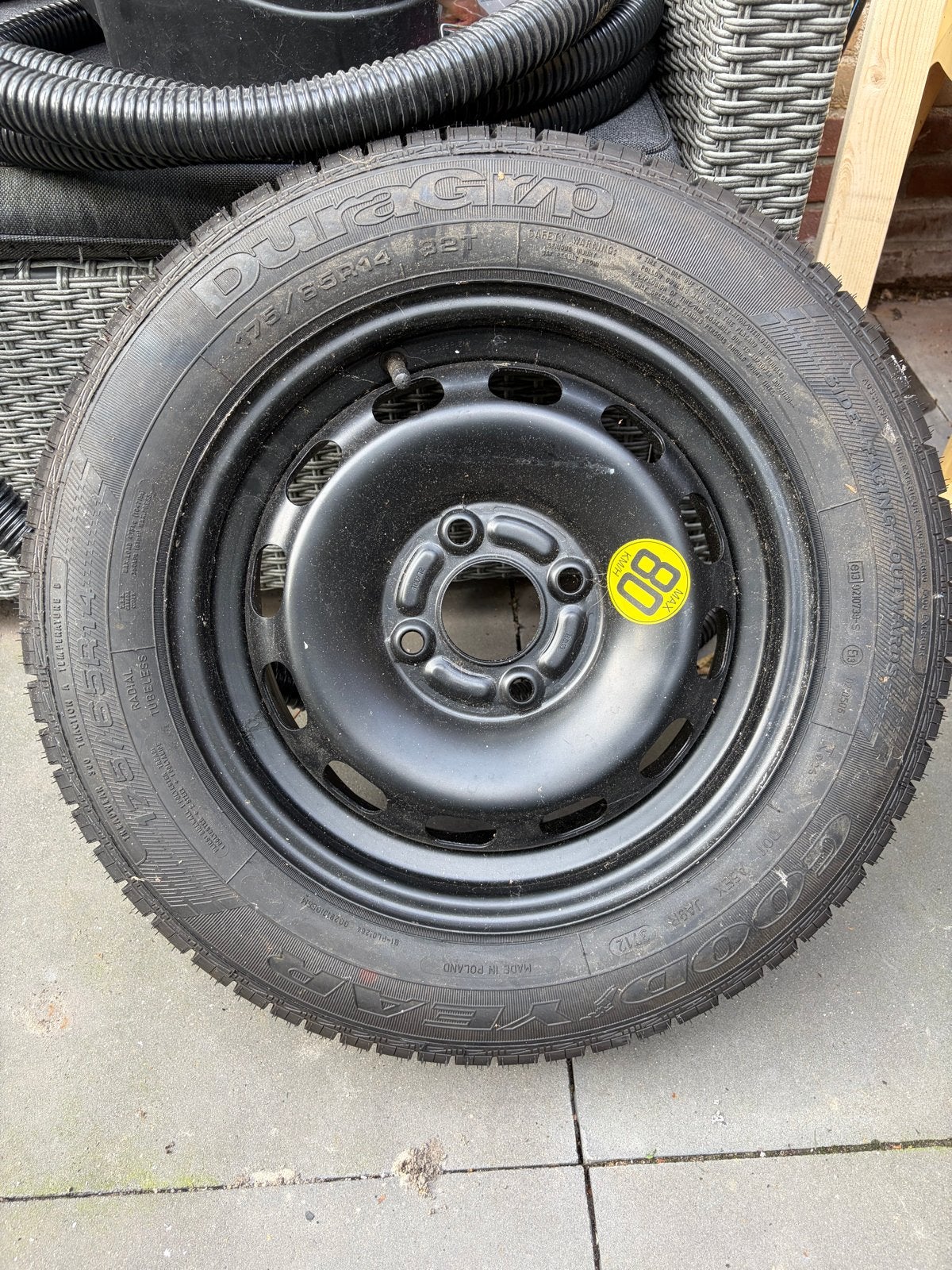 Durag reservewiel 175/65R14 82T, Ophalen of Verzenden, Gebruikt