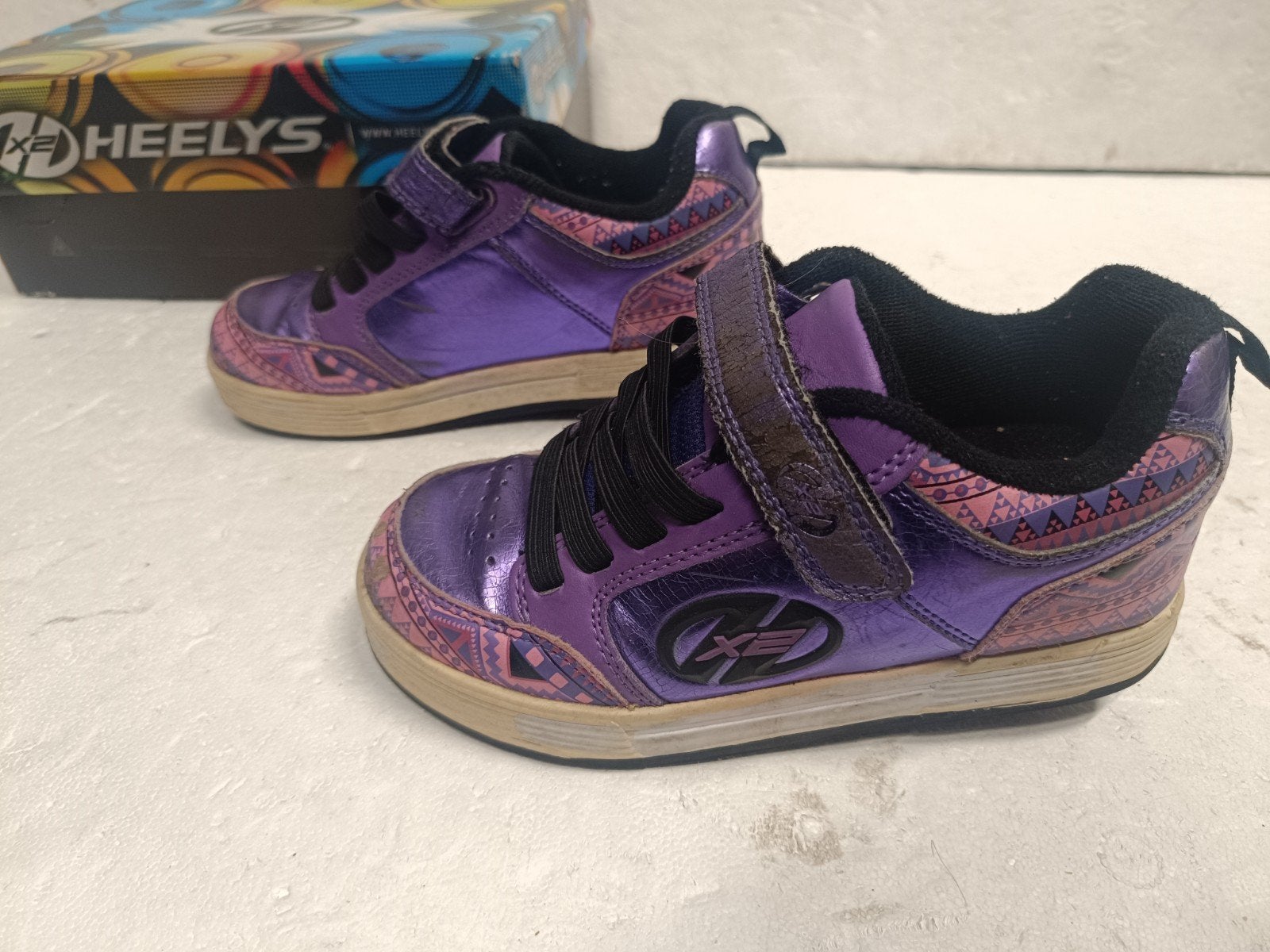 heelys x2 maat 32 (19cm), Kinderen en Baby's, Speelgoed | Buiten | Rolschaatsen, Gebruikt, Ophalen of Verzenden, A, A