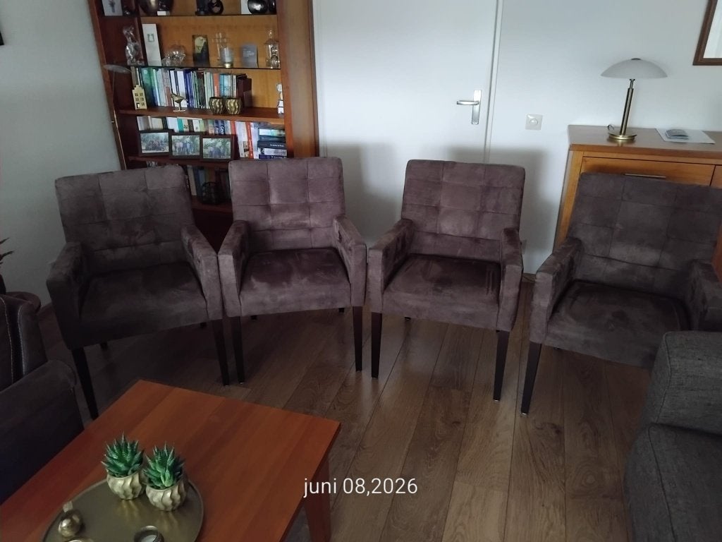 Eetkamerstoelen, Huis en Inrichting, Ophalen, Gebruikt, Zen lifestyle, Bruin