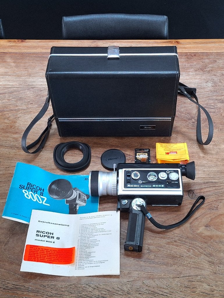 div. vintage Ricoh Super 8 800Z filmcamera video-camera, Ophalen of Verzenden, 8mm, Camera