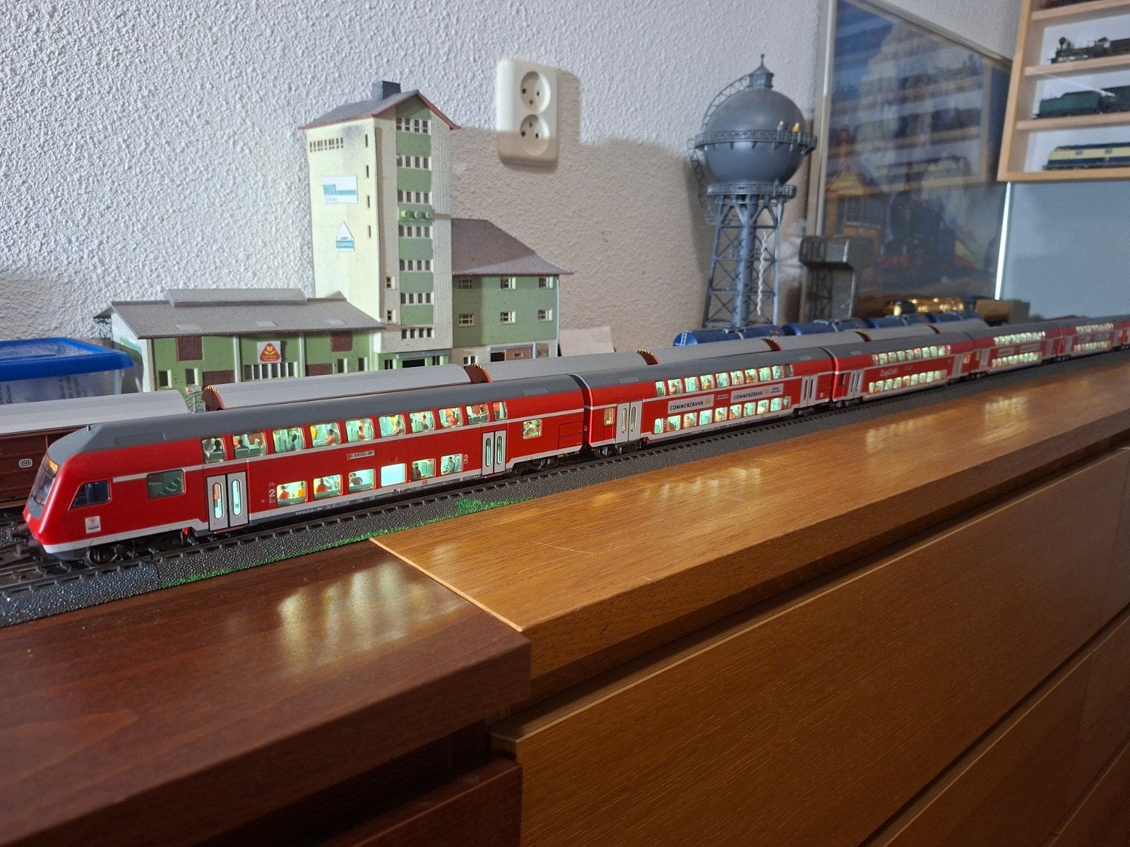Märklin 6-delige DB dubbeldekker met mooie verlichting, Hobby en Vrije tijd, Modeltreinen | H0, Ophalen of Verzenden