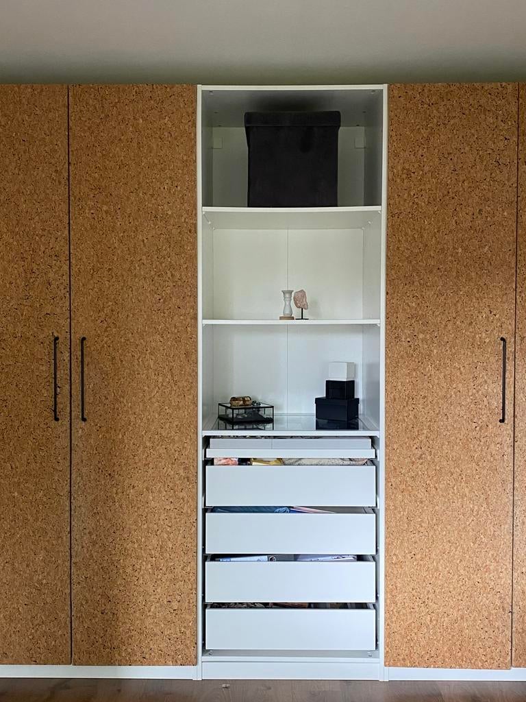 Ikea Pax open middenstuk kledingkast wit met lades, Huis en Inrichting, Kasten | Kledingkasten, Ophalen, 200 cm of meer, 50 tot 100 cm
