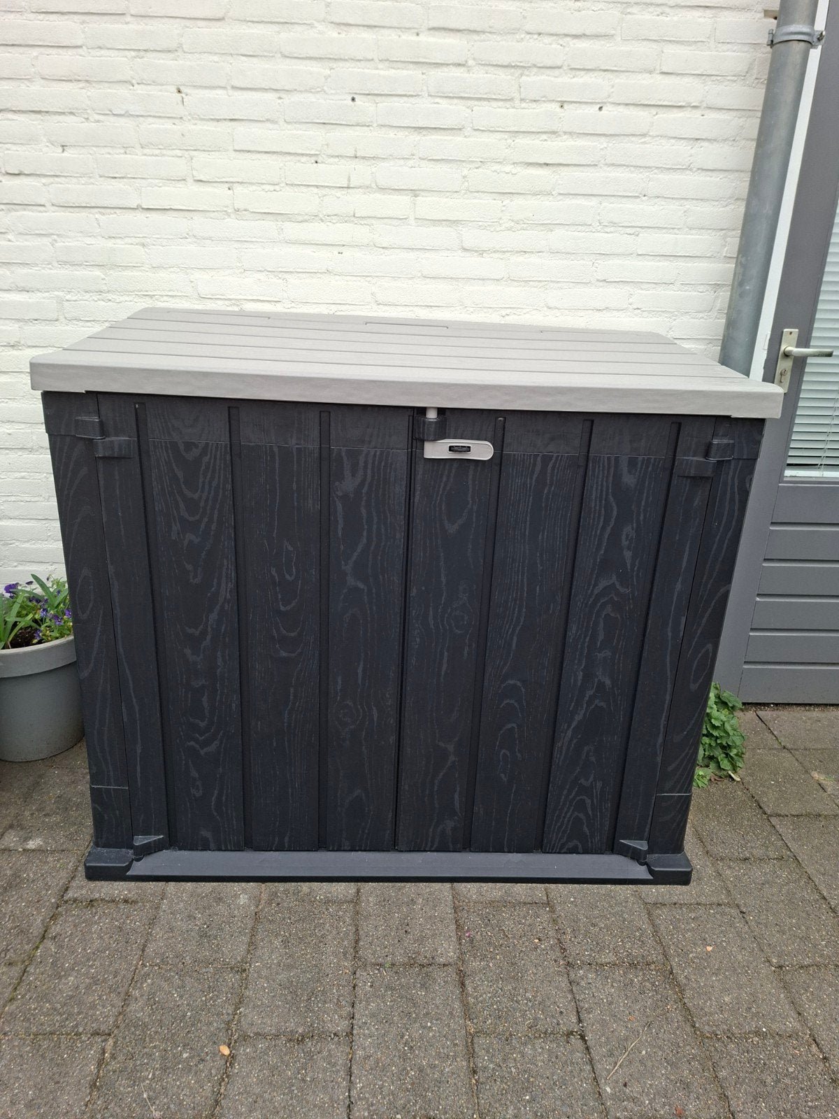 Tuinbox 130 x 74 x110, Ophalen, Zo goed als nieuw, Kunststof, Overige typen