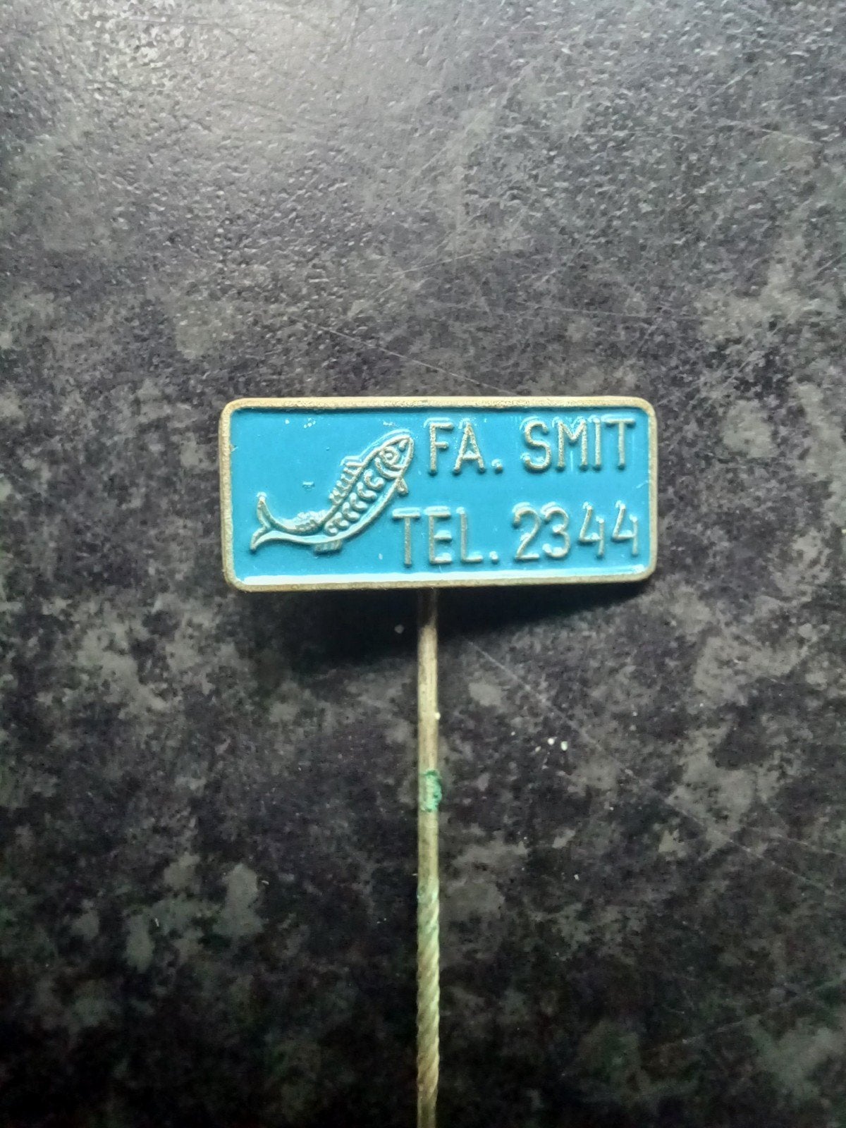 Speldje Fa. Smit vishandel? (blauw), Ophalen, Gebruikt, Overige onderwerpen, Speldje of Pin