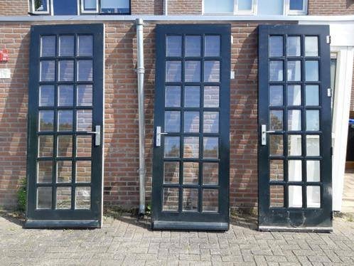 1 oudere hoge rechtsdraaiende buitendeur met dubbelglas, Doe-het-zelf en Verbouw, Deuren en Horren, Ophalen, Gebruikt, 80 tot 100 cm