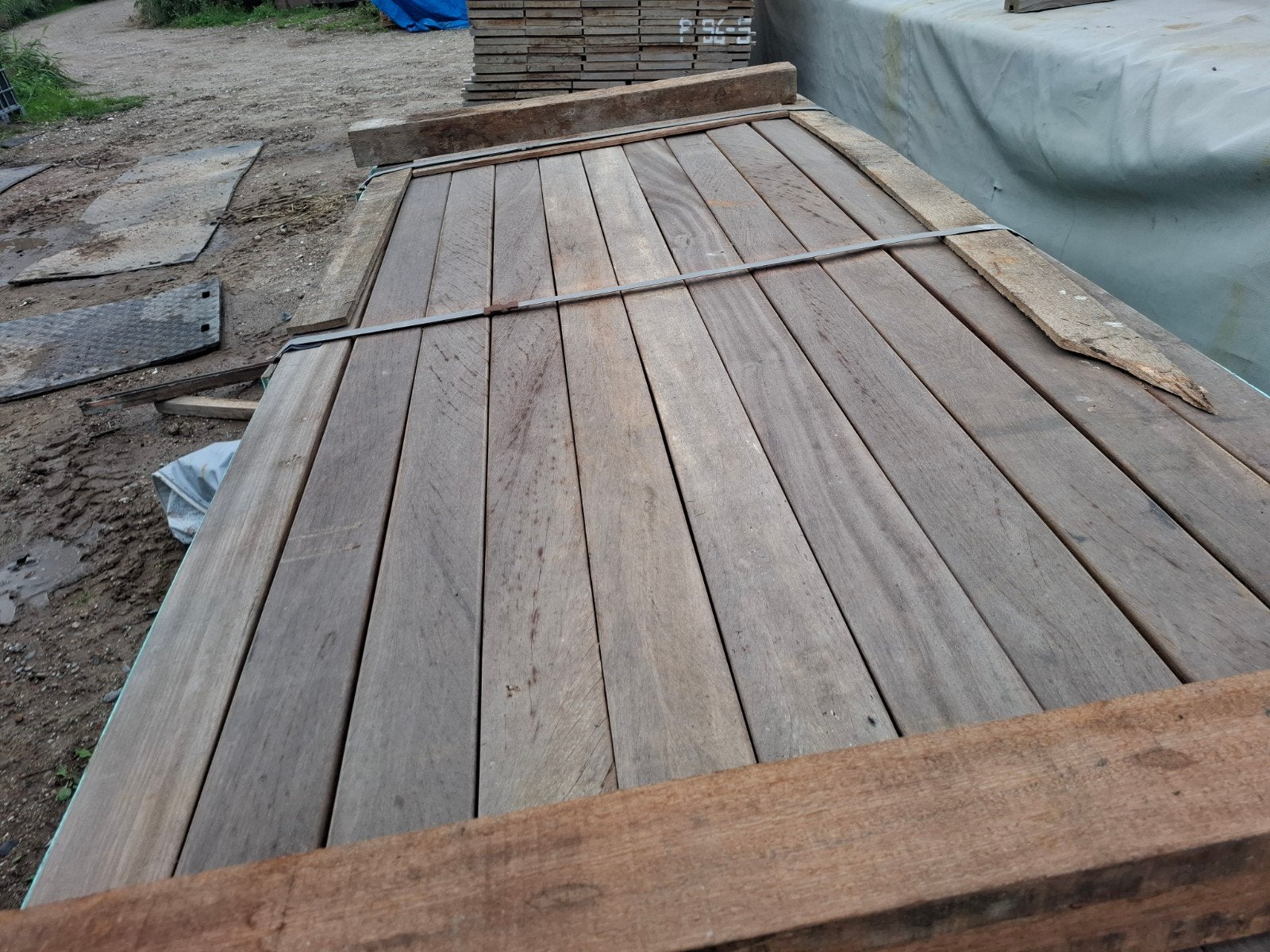 hardhout regels 4.5x9 x200 cm geschaafd bezorgen moge, Ophalen, Nieuw, Hardhout, 250 cm of meer