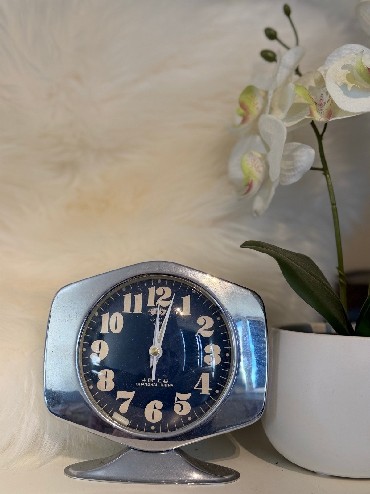 Vintage Opwindwekker - Chinees Design, Ophalen of Verzenden