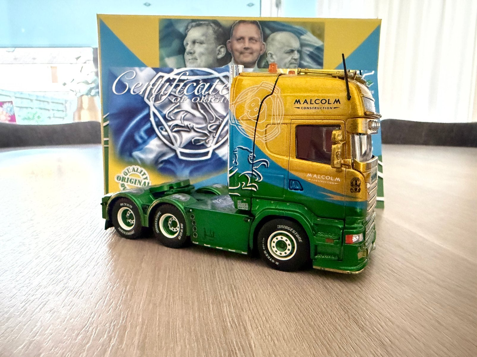 Tekno Scania Malcolm, Ophalen of Verzenden, Zo goed als nieuw, Bus of Vrachtwagen, Tekno