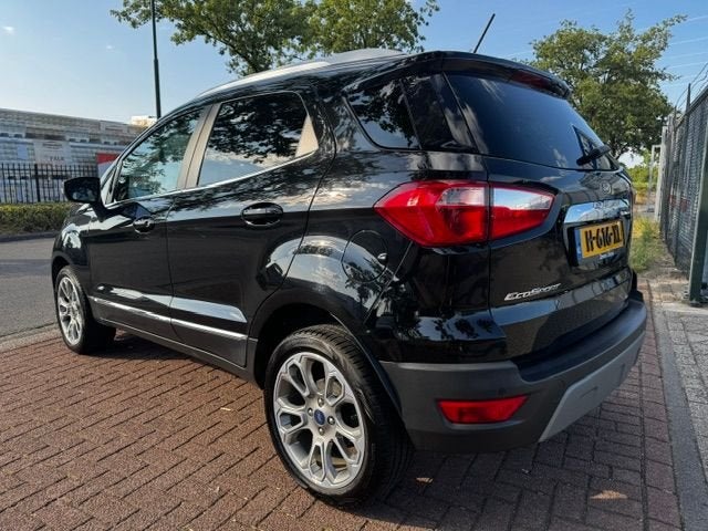 Ford EcoSport 1.0 EcoBoost Titanium X-Line Automaat 77.000km, Stof, Gebruikt, Ecosport, Zwart