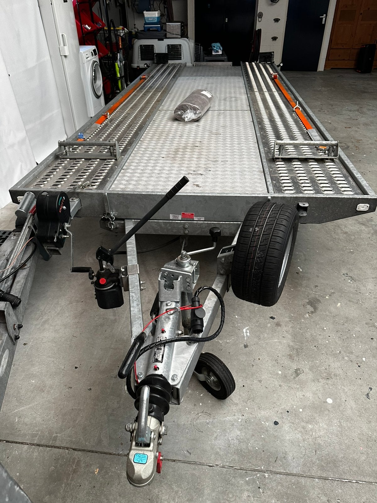 Robuuste autotransporter / trailer te koop 3000kg., Ophalen, Blyss, Blyss, Zo goed als nieuw