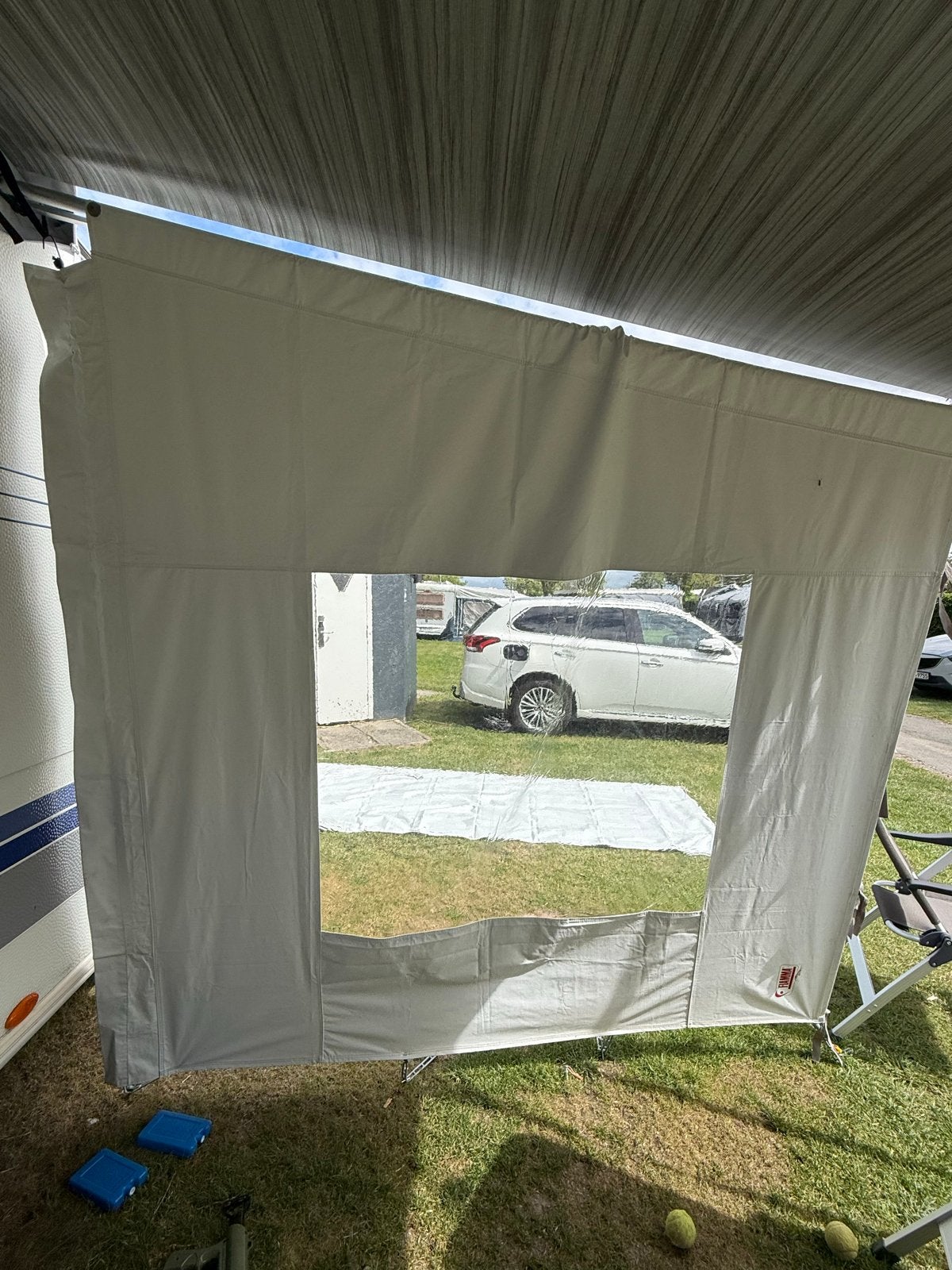 Fiamma Caravanstore zijwand met raam, Caravans en Kamperen, Kampeeraccessoires, Ophalen of Verzenden, Gebruikt