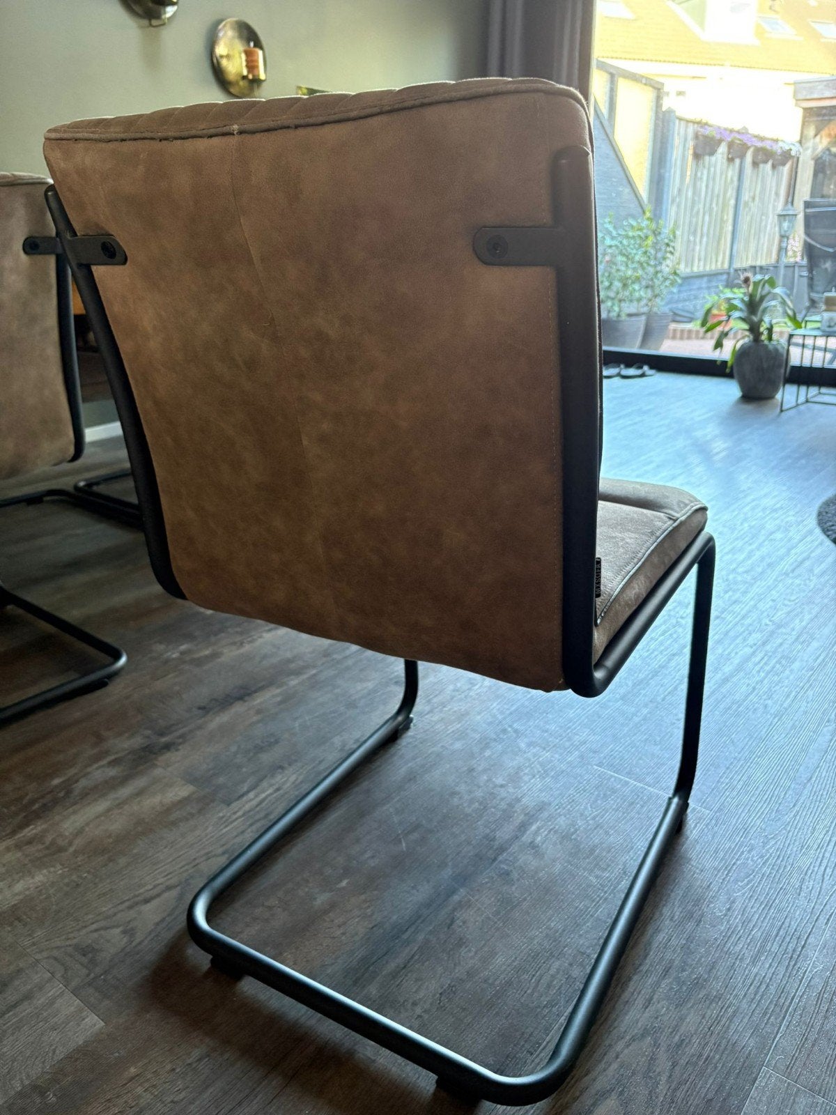 6 mooie grijze eettafel stoelen - 51x50x47 cm, Huis en Inrichting, Stoelen, Gebruikt, Ophalen of Verzenden, Stof, Grijs