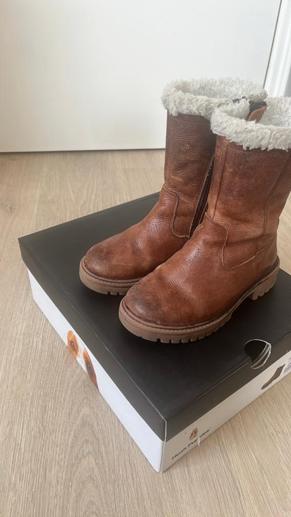 Hush Puppies bruine laarzen met teddy voering maat 29, Ophalen of Verzenden