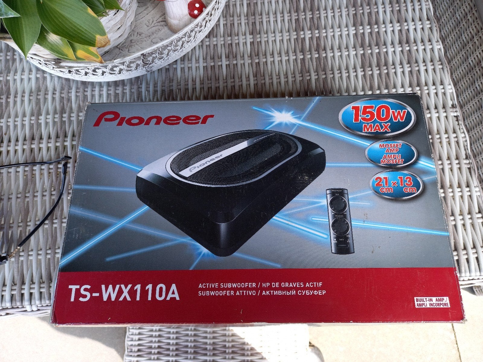 Pioneer TS-WX110A Actieve Subwoofer 150W Max, Ophalen of Verzenden, Zo goed als nieuw