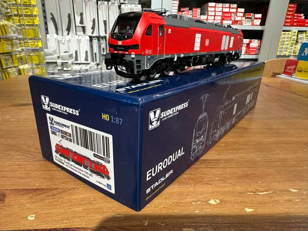 Sudexpress H0 S1592408 Eurodual 159 240 AC sound premiumline, Hobby en Vrije tijd, Modeltreinen | H0, Overige merken, -, -, Ophalen of Verzenden