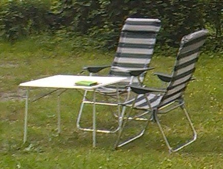 Campingstoelen en -tafel set, Caravans en Kamperen, Ophalen, Gebruikt, Campingstoel