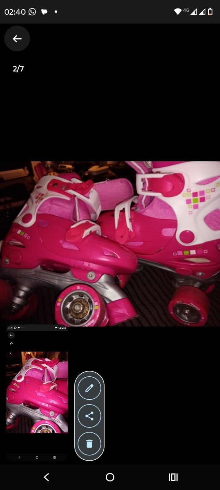 skates rose maat 30/33 en skeelers maat 34/37 verstelbaar, Ophalen of Verzenden