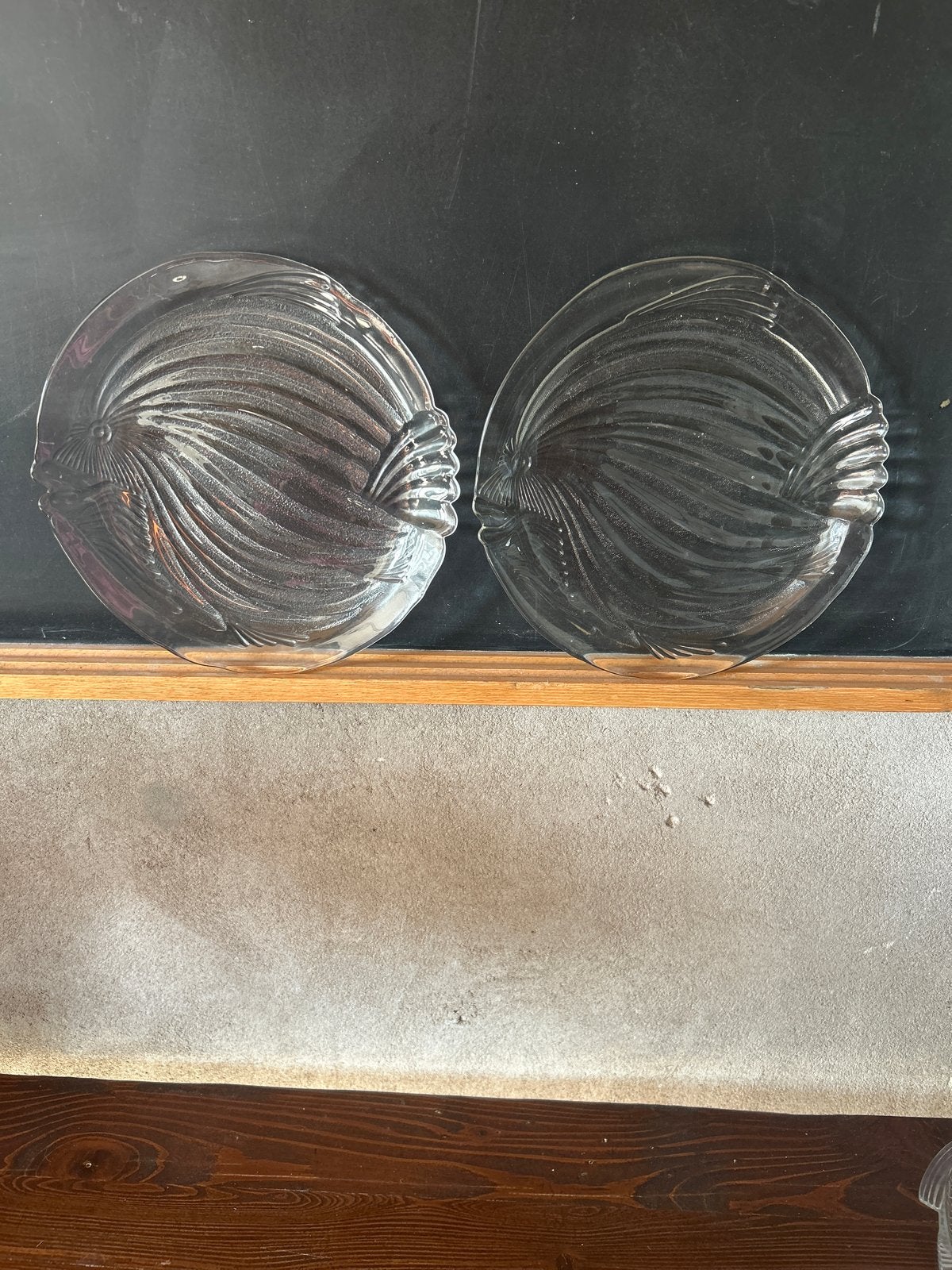 Set van 2 vintage Arcoroc France visborden - jaren 70, Ophalen of Verzenden