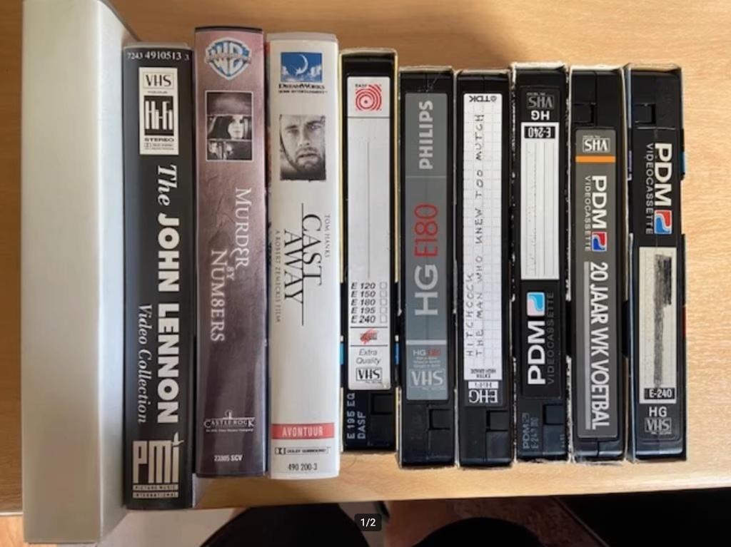 GRATIS Video’s John Lennon Tom Hanks WK voetbal, Cd's en Dvd's, VHS | Film, Alle leeftijden, Ophalen of Verzenden, Gebruikt, Overige genres