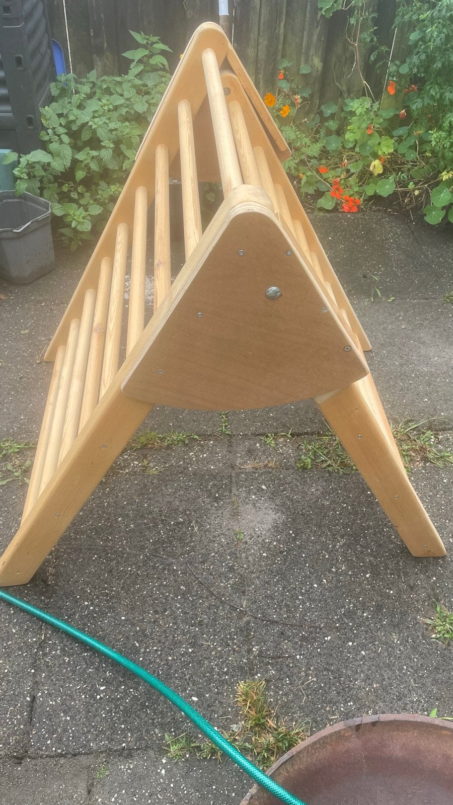 Houten Klimrek met Glijbaan voor Kinderen, Kinderen en Baby's, Speelgoed | Buiten | Speeltoestellen, Ophalen, Nieuw, Klimwand