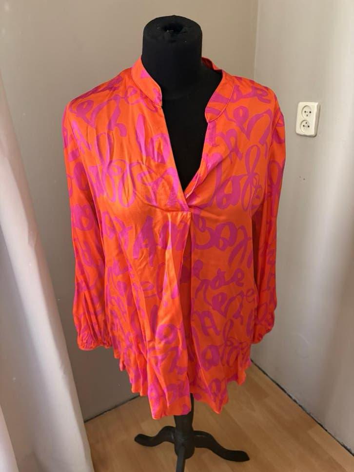Made in Italy mooie zomerse blouse mt 42 100% viscose ZGAN, Kleding | Dames, Blouses en Tunieken, Ophalen of Verzenden, Zo goed als nieuw