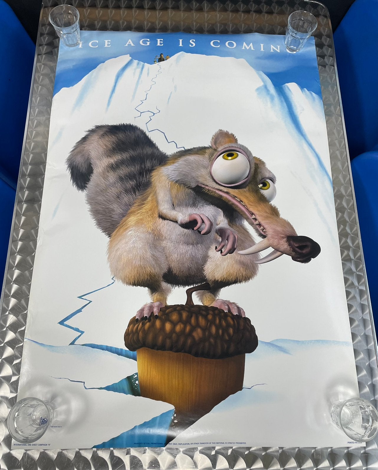Ice Age: Originele Bioscoop film poster, Ophalen of Verzenden, Gebruikt, Film, Poster
