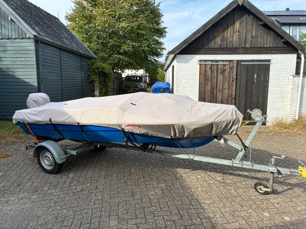 Prima theri visboot met 8 pk 4-takt motor elektrische start, Watersport en Boten, Ophalen, Gebruikt, Tot 10 pk, Elektrische start