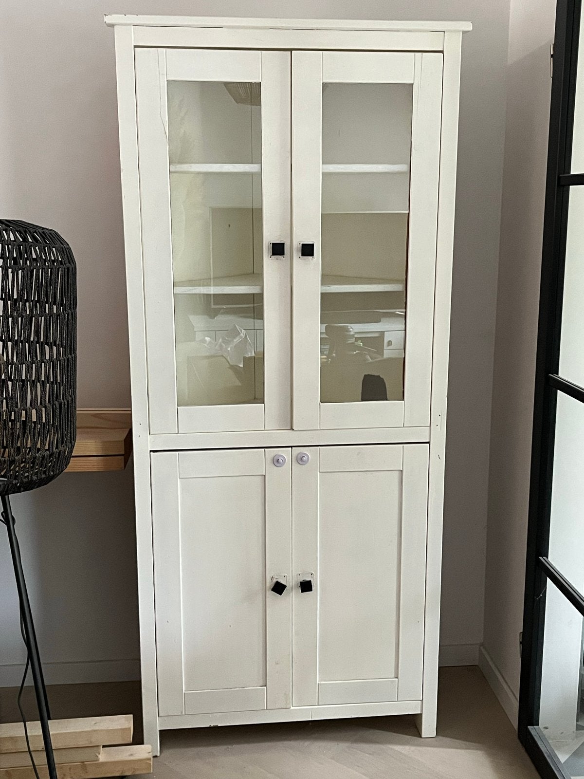 Hoekkast / voorraadkast wit 80/83x185x38, Huis en Inrichting, Kasten | Vitrinekasten, Ophalen, Gebruikt, 50 tot 100 cm, 150 tot 200 cm