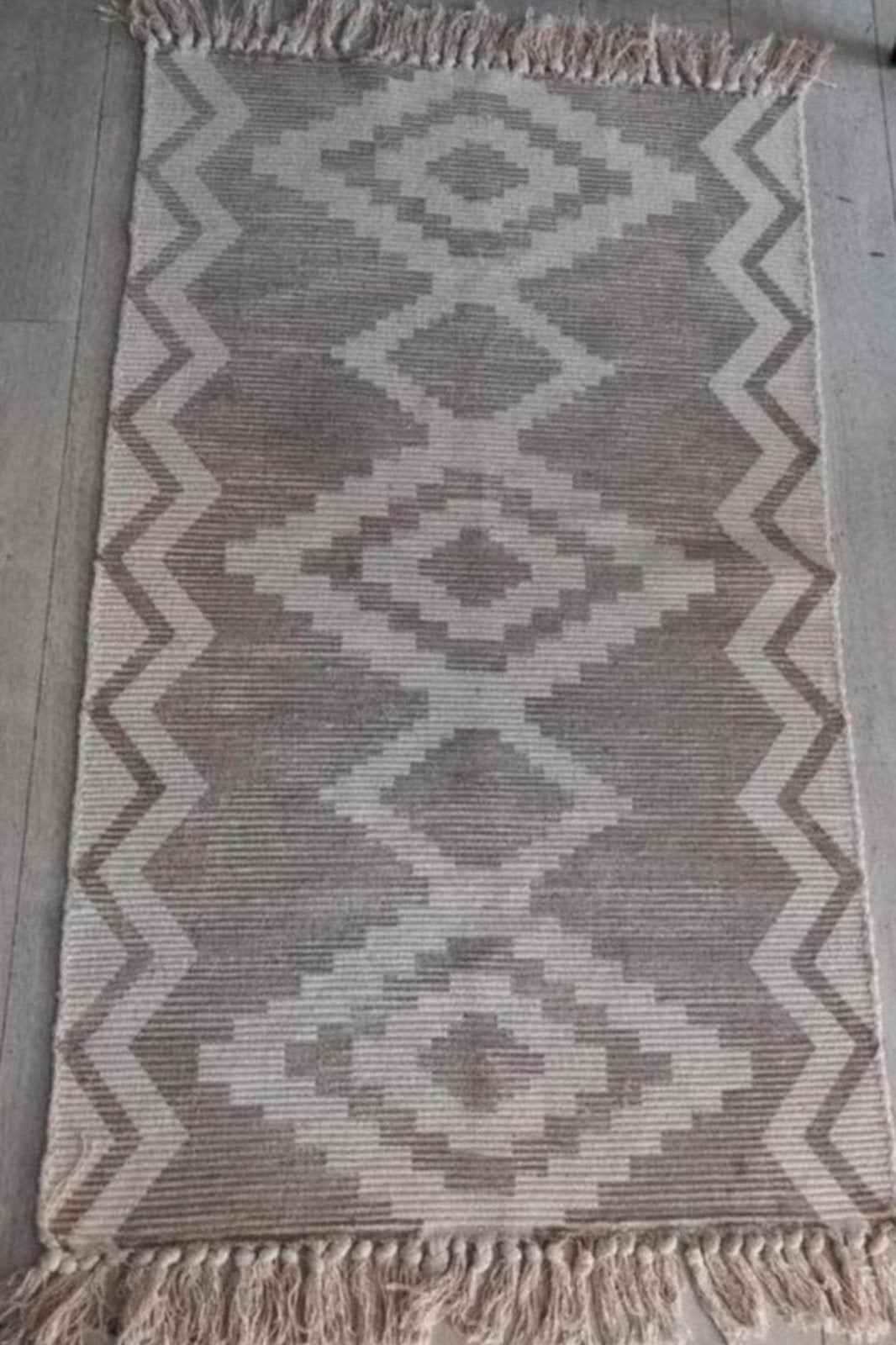 Vloerkleed Boho Ibiza, Huis en Inrichting, Beige, Ophalen of Verzenden, Zo goed als nieuw, Rechthoekig