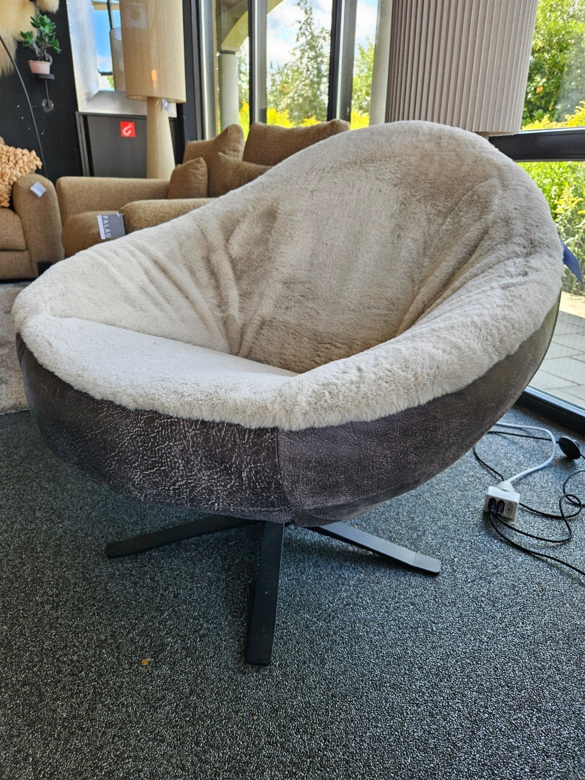 fauteuil EIJA ds meubel bunny stof/ rundleer, Verzenden, Stof