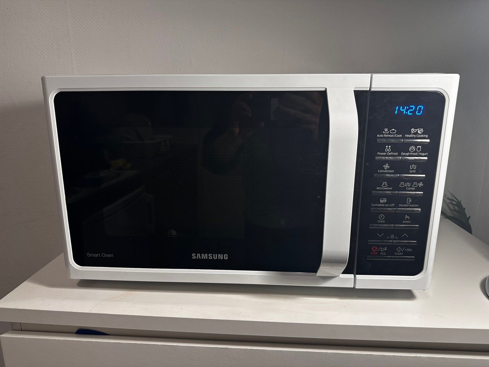 Combi Magnetron Oven Samsung 28L. Microwave Oven, Ophalen, Zo goed als nieuw, Grill