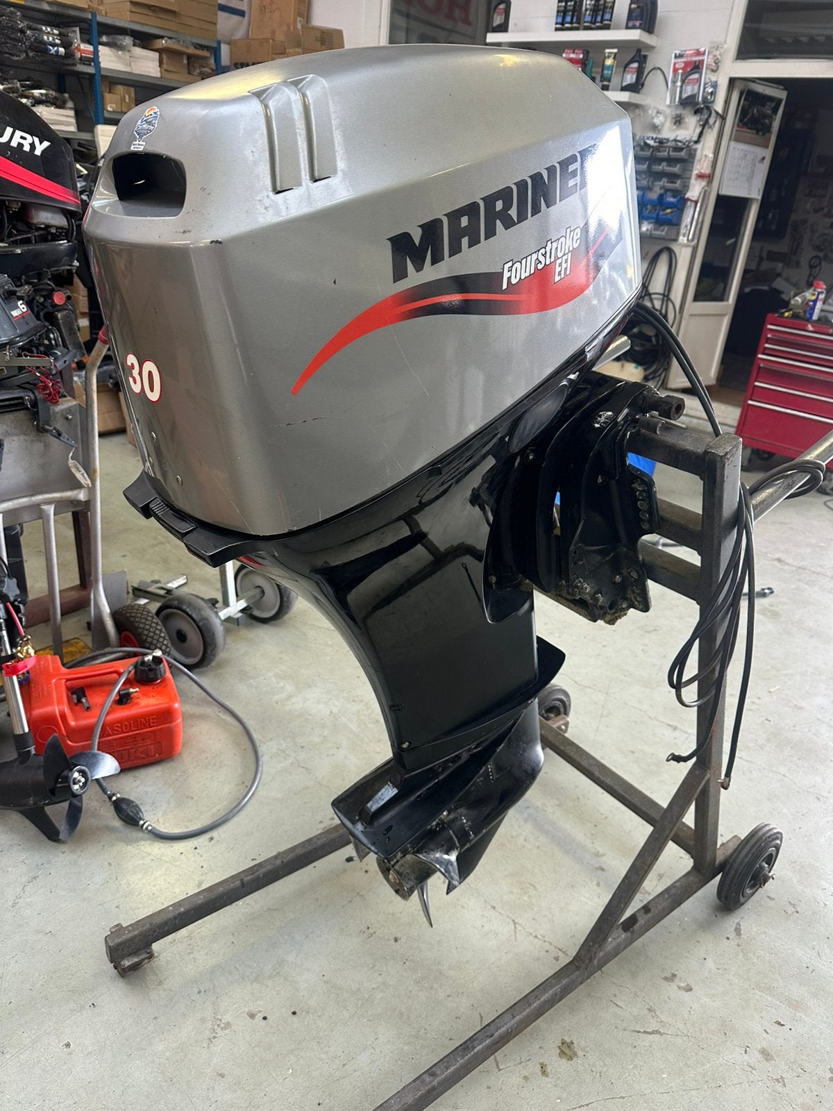 Mariner / mercury 30 pk 4 takt Efi electrische start, Watersport en Boten, Gebruikt, Honda, Viertaktmotor, Ophalen of Verzenden