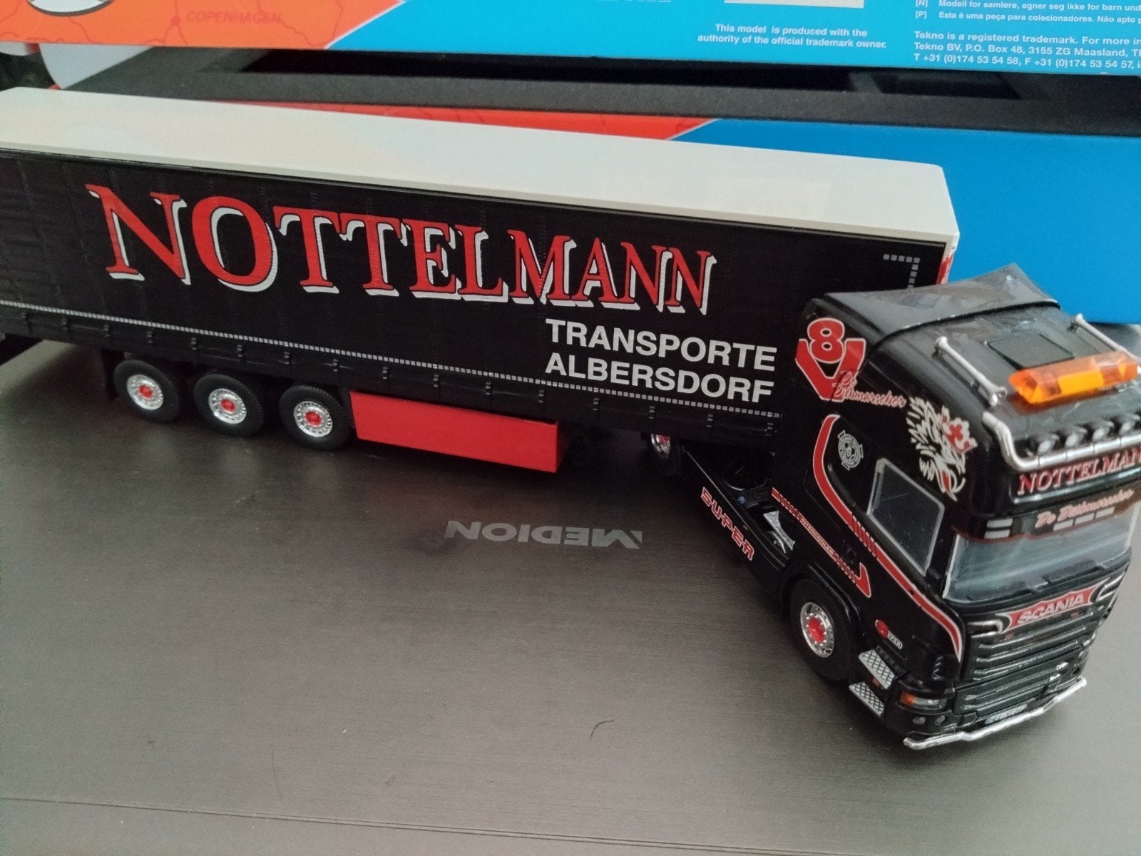 te koop Scania nottelmann transporte tekno, Ophalen, Nieuw, Bus of Vrachtwagen, Tekno