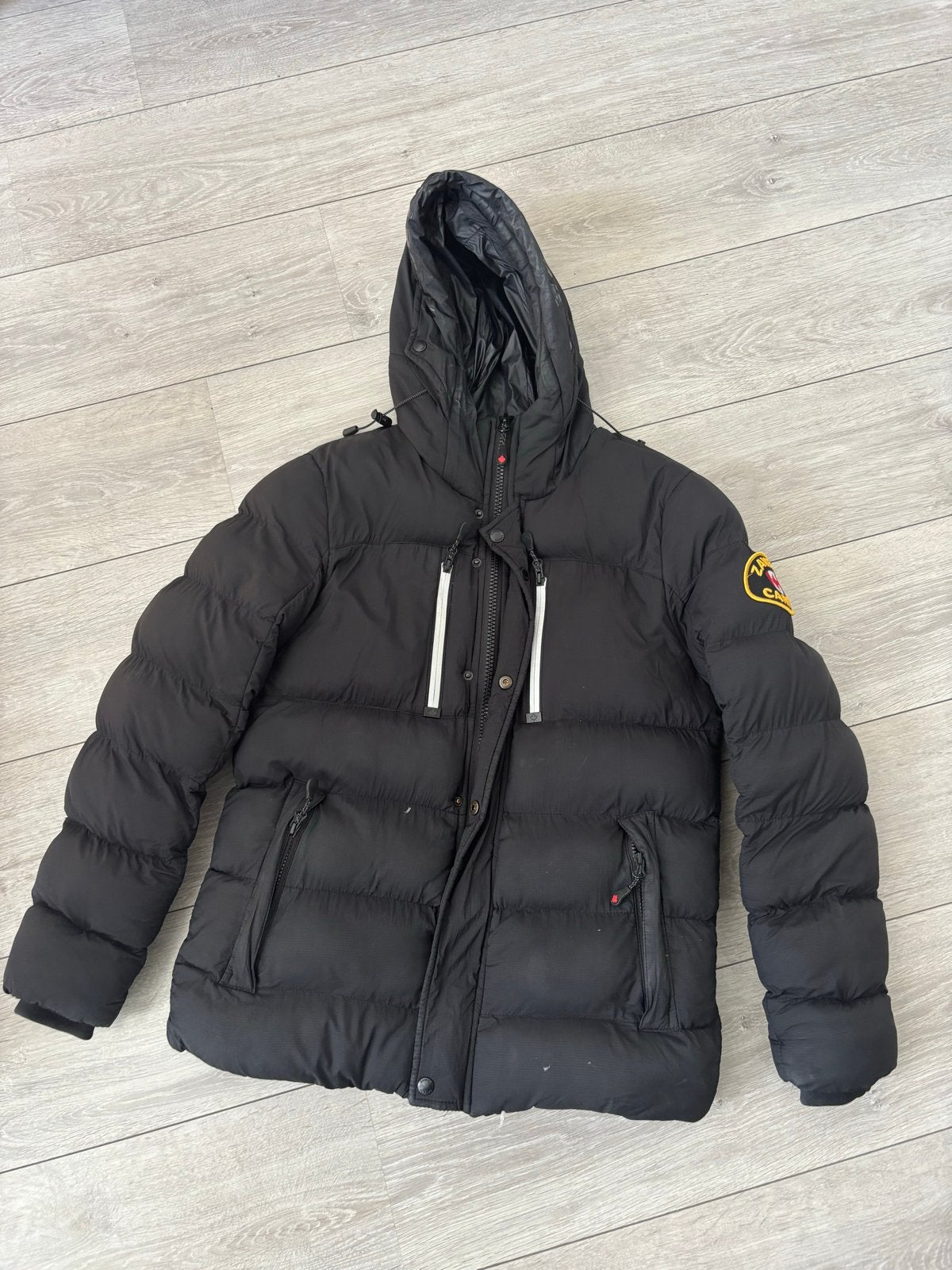 Zavetti Canada Winterjas Zwart Maat S, Ophalen of Verzenden, Zo goed als nieuw, Maat 46 (S) of kleiner, Zwart
