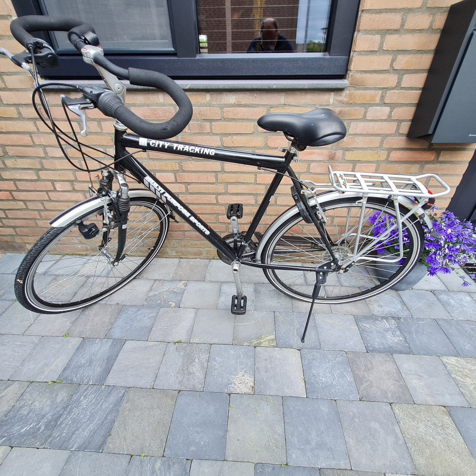Herenfiets city tracking TEAB, Gebruikt, Versnellingen, Schijfrem, Ophalen