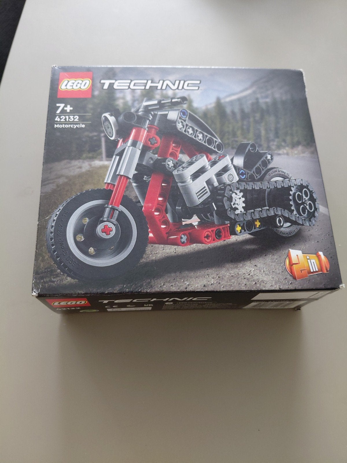 LEGO Technic Motorfiets 42132 - Zonder boekje, Ophalen of Verzenden, Gebruikt, Overige merken