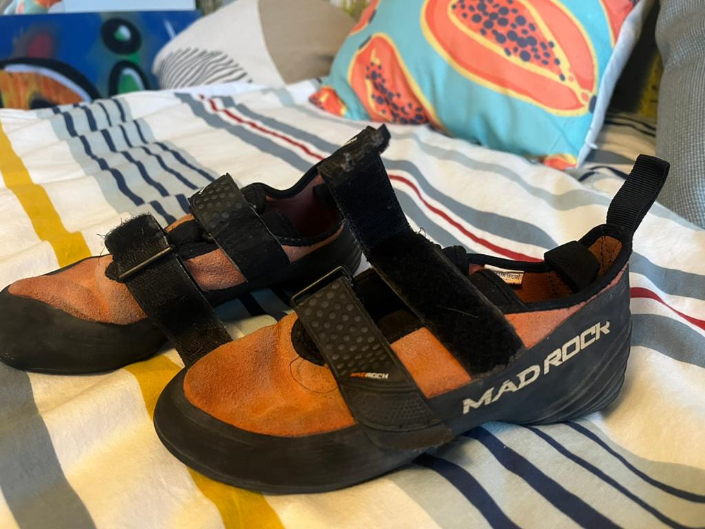 Boulderschoenen / klimschoenen madrock mt 37 / 38, Ophalen of Verzenden, Zo goed als nieuw, Klimsportschoenen