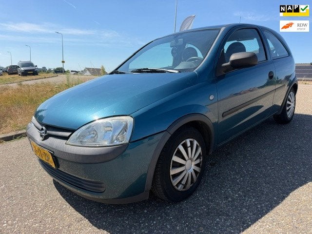 Opel Corsa 1.2-16V Stuurbekrachtiging 2eigenaren NAP 104700, Voorwielaandrijving, Gebruikt, 31 €/maand, Blauw