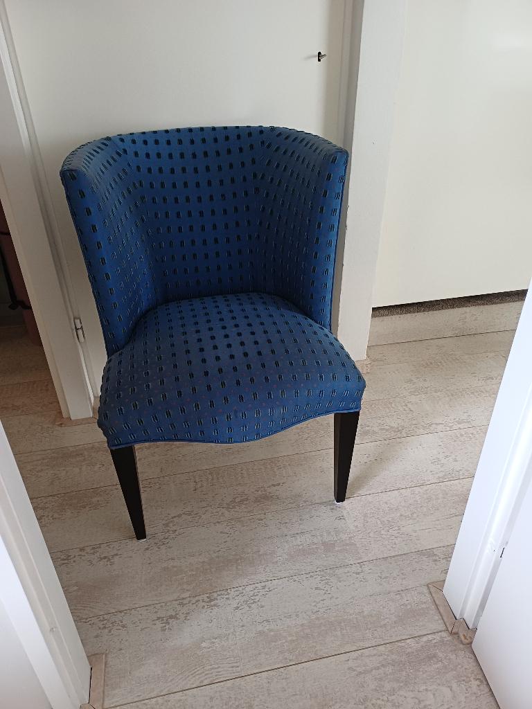 Loungestoel, Ophalen, Blauw, Zo goed als nieuw, Zie beschrijving