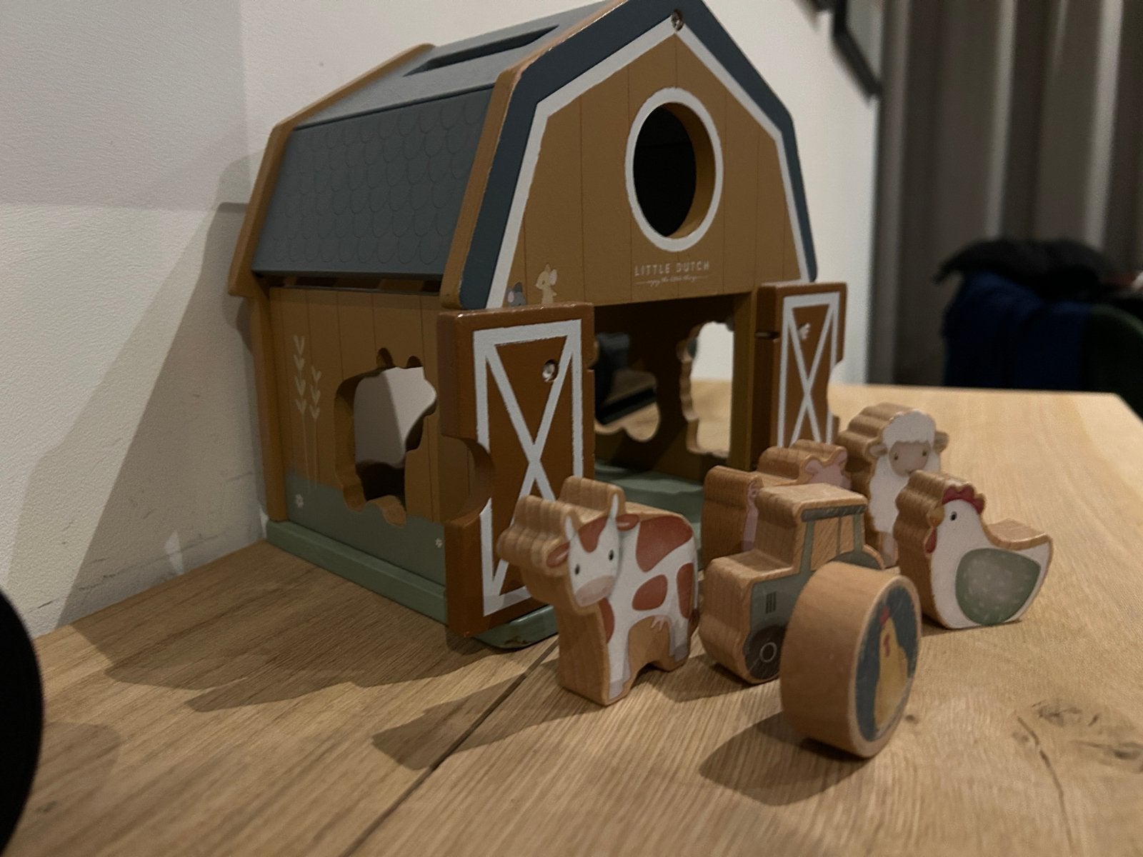 Little Dutch Houten Boerderij met Dieren en Tractor, Ophalen of Verzenden, Gebruikt, Overige typen