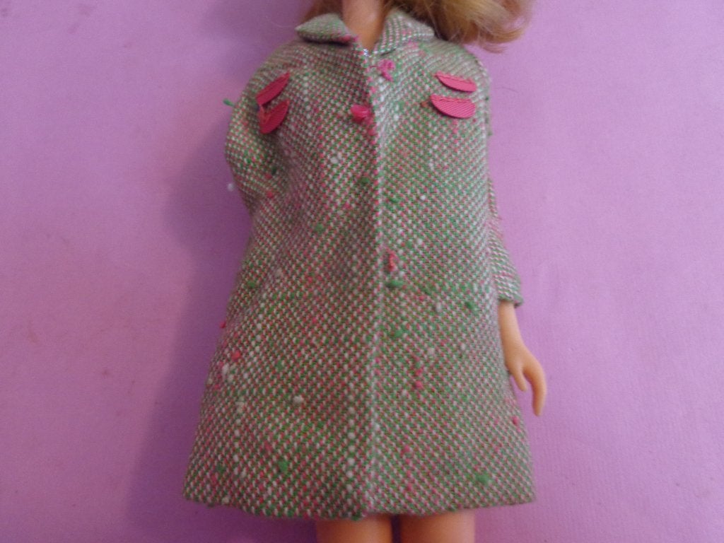 Barbie Vintage Francie Tweed Some,s jas, Ophalen of Verzenden, Gebruikt, Kleertjes
