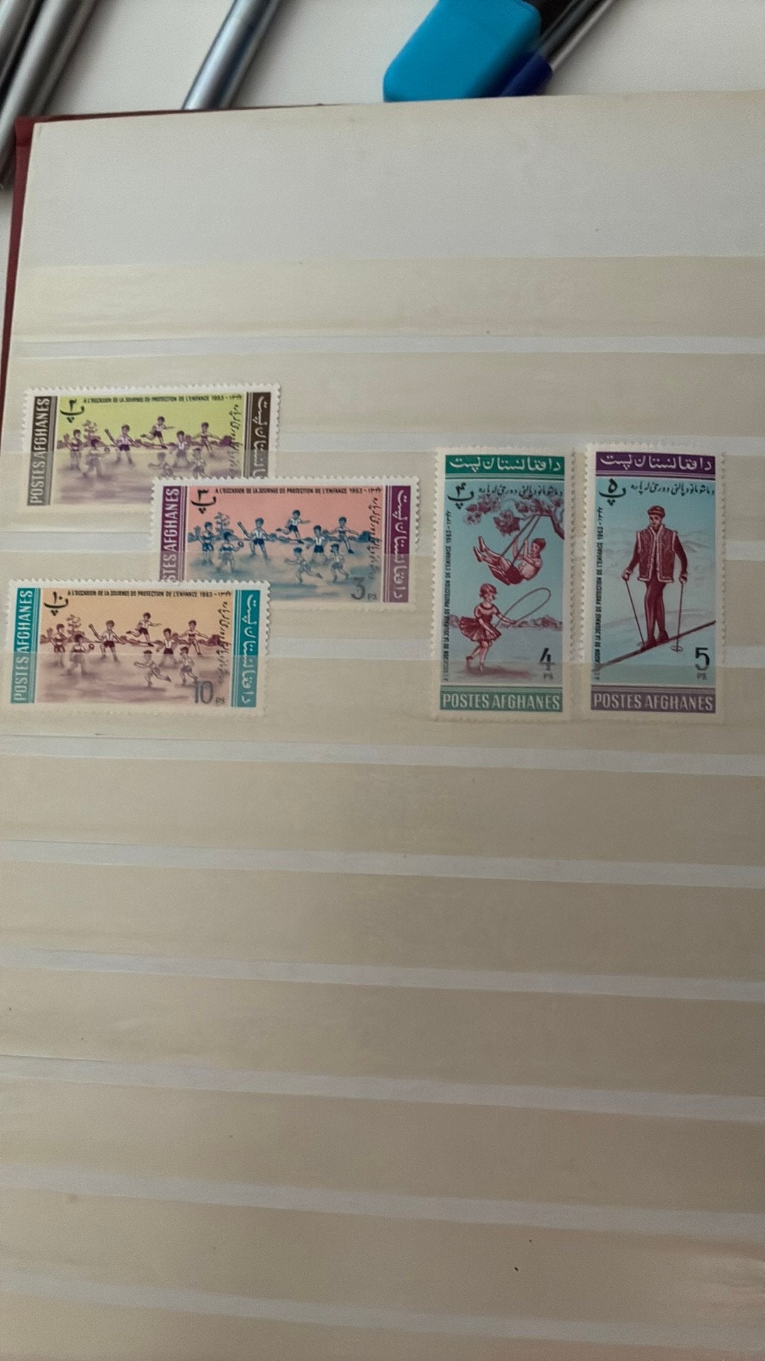 Afghanistan postfris 1963 michel 845/849, Ophalen of Verzenden