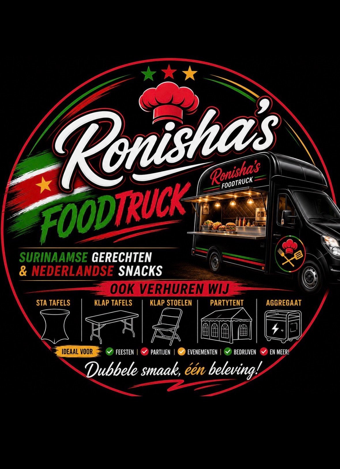 Foodtruck tehuur, Eén persoon