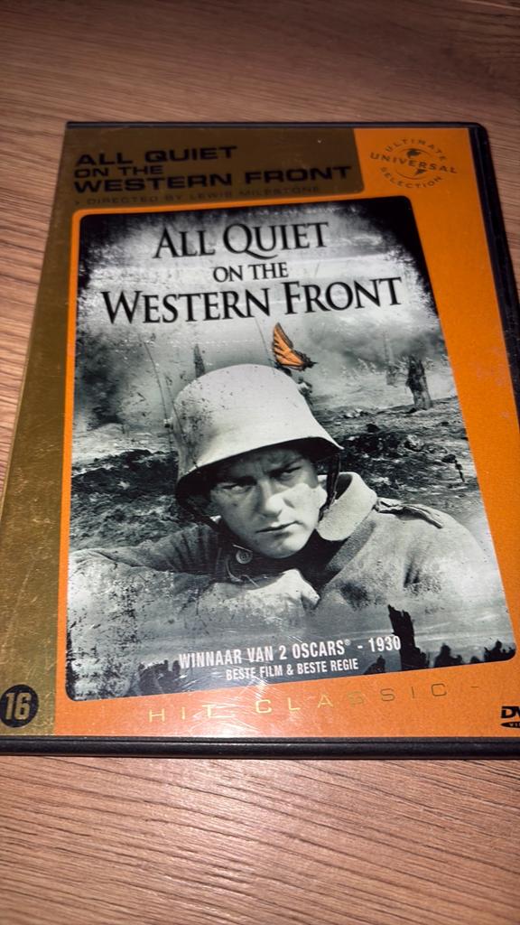 All Quiet on Western Front uit 1930 op dvd., Cd's en Dvd's, Dvd's | Klassiekers, 1960 tot 1980, Vanaf 16 jaar, Ophalen of Verzenden