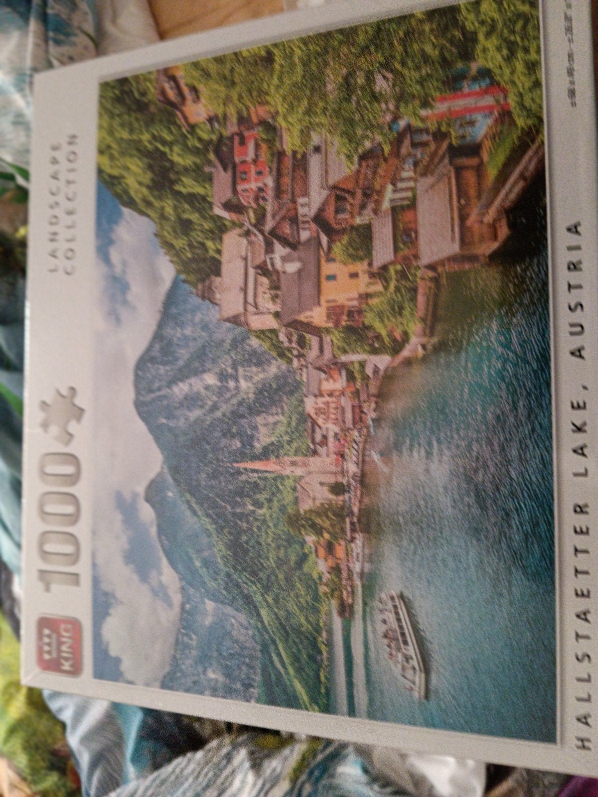 King Legpuzzel 1000 stukjes Hallstaetter Lake, Oostenrijk, Ophalen, 500 t/m 1500 stukjes, Nieuw, Legpuzzel