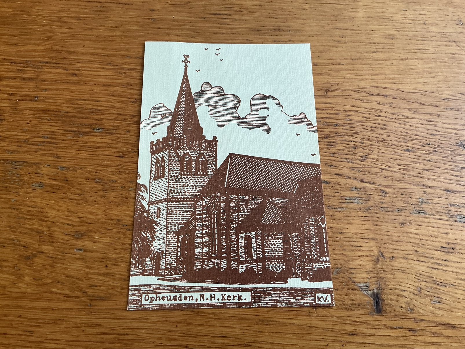 C3310 Opheusden kerk Illustrator KV, Ophalen of Verzenden